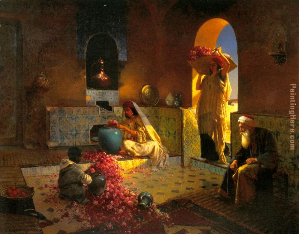 The Perfume Maker painting - Rudolf Ernst The Perfume Maker art painting